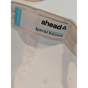 Ewing Automotive Group Polyester White/ Light Blue Hat Great Condition Velcrow